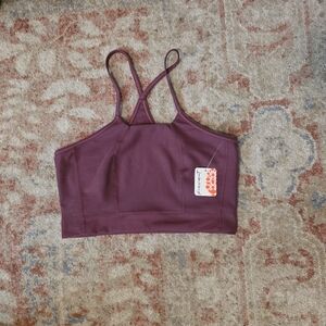Free People Movement rust colored sports bra Color Clove, Size MEDIUM